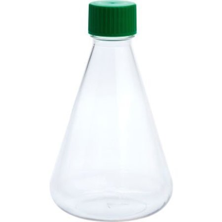 CELLTREAT CELLTREAT® 1000mL Erlenmeyer Flask, Solid Cap, Plain Bottom, PETG, Sterile 229812